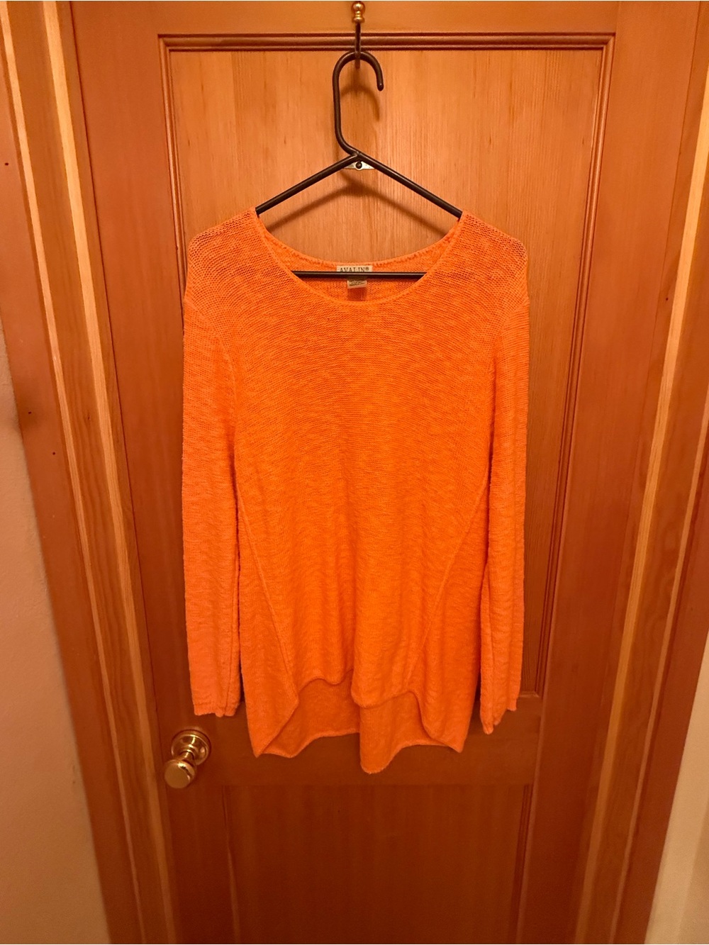 Avalin 100% Cotton Oversized Lightweight Long-Sleeve Knit Top